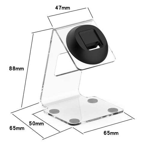Transparent Charging Stand for Xiaomi Redmi Watch 6  /  5  /  5 Active  /  5 Lite  /  4  /  3  /  3 Lite  /  3 Active Desk Charger Dock