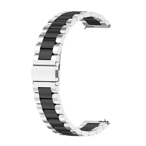 22mm 3-bead Stainless Steel Smart Watch Band Smart Bracelet Strap for Huawei Watch GT 4 46mm / Watch 4 Pro / Watch 4 / GT 3 46mm / GT Runner / Garmin Forerunner 255 / Forerunner 265 / Forerunner 265 Music /  Honor Watch GS 3i