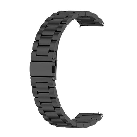 22mm 3-bead Stainless Steel Smart Watch Band Smart Bracelet Strap for Huawei Watch GT 4 46mm / Watch 4 Pro / Watch 4 / GT 3 46mm / GT Runner / Garmin Forerunner 255 / Forerunner 265 / Forerunner 265 Music /  Honor Watch GS 3i