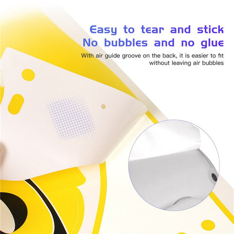 QISYKER For Oculus Quest 2 VR Glasses Cartoon PVC Protective Decals Decoration Sticker