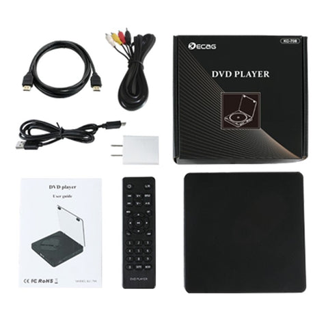 KECAG KC-708 DVD Player Touch Operation Mini CD VCD Player with Remote Control for Home Smart TV