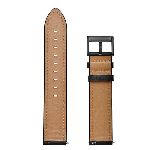 20mm Smart Watch Replacement Strap for Samsung Galaxy Watch4 Classic / Galaxy Watch4 / Galaxy Watch Active1 / Active2 Genuine Cow Leather Band