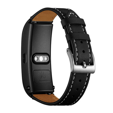 Smart Watch Band for Huawei Talkband B5 / B3 Active / B2 Active Genuine Cow Leather 18mm Pointed Head Strap