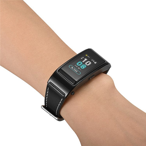 Smart Watch Band for Huawei Talkband B5 / B3 Active / B2 Active Genuine Cow Leather 18mm Pointed Head Strap