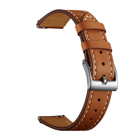 Smart Watch Band for Huawei Talkband B5 / B3 Active / B2 Active Genuine Cow Leather 18mm Pointed Head Strap