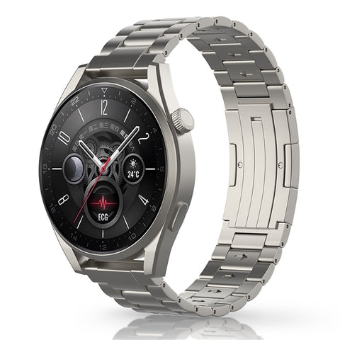 For Huawei Watch GT 7 46mm / Huawei Watch GT 4 46mm / GT 3 46mm / GT 2 46mm Titanium Alloy Watch Band Quick-Release-22mm 3-Bead Strap