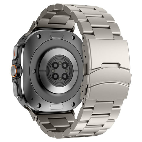 For Samsung Galaxy Watch Ultra 47mm Watch Band Titanium Alloy Three-Bead Wrist Strap