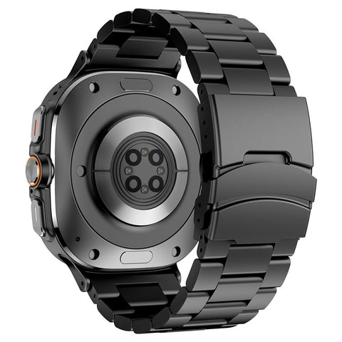 For Samsung Galaxy Watch Ultra 47mm Watch Band Titanium Alloy Three Bead Wrist Strap with Tool