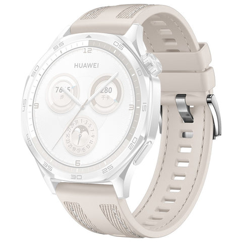 22mm Nylon Silicone Watch Band For Huawei Watch GT 5 Pro 46mm  /  GT 5 46mm  /  GT 4 46mm  /  GT 3 Pro 46mm  /  GT 3 46mm Replacement Strap