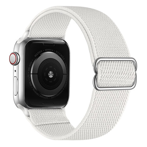 Adjustable Braided Polyester Nylon Watch Band Strap for Apple Watch Ultra 3 2 1 49mm / Series 11 10 46mm / 9 8 7 45mm / SE3 SE2 SE 6 5 4 44mm / 3 2 1 42mm