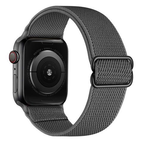 Adjustable Braided Polyester Nylon Watch Band Strap for Apple Watch Ultra 3 2 1 49mm / Series 11 10 46mm / 9 8 7 45mm / SE3 SE2 SE 6 5 4 44mm / 3 2 1 42mm