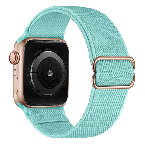 Adjustable Braided Polyester Nylon Watch Band Strap for Apple Watch Ultra 3 2 1 49mm / Series 11 10 46mm / 9 8 7 45mm / SE3 SE2 SE 6 5 4 44mm / 3 2 1 42mm