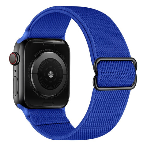Adjustable Braided Polyester Nylon Watch Band Strap for Apple Watch Ultra 3 2 1 49mm / Series 11 10 46mm / 9 8 7 45mm / SE3 SE2 SE 6 5 4 44mm / 3 2 1 42mm