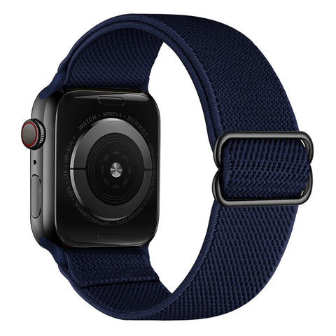 Adjustable Braided Polyester Nylon Watch Band Strap for Apple Watch Ultra 3 2 1 49mm / Series 11 10 46mm / 9 8 7 45mm / SE3 SE2 SE 6 5 4 44mm / 3 2 1 42mm