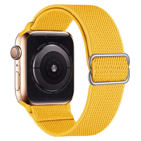 Adjustable Braided Polyester Nylon Watch Band Strap for Apple Watch Ultra 3 2 1 49mm / Series 11 10 46mm / 9 8 7 45mm / SE3 SE2 SE 6 5 4 44mm / 3 2 1 42mm