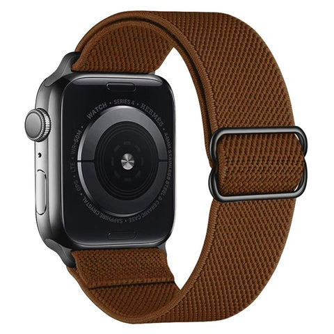 Adjustable Braided Polyester Nylon Watch Band Strap for Apple Watch Ultra 3 2 1 49mm / Series 11 10 46mm / 9 8 7 45mm / SE3 SE2 SE 6 5 4 44mm / 3 2 1 42mm