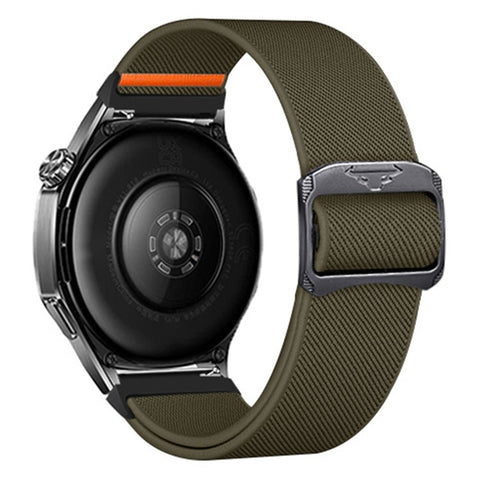 22mm Watch Band For Huawei Watch GT 5 Pro 46mm  /  GT 5 46mm  /  GT 4 46mm Elastic Nylon Braided Strap