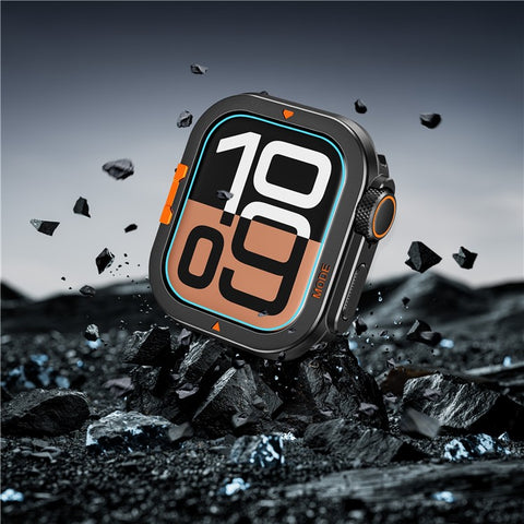For Apple Watch Series 11 / 10 46mm Protective Case Drop Proof Metal + PC Watch Case Cover