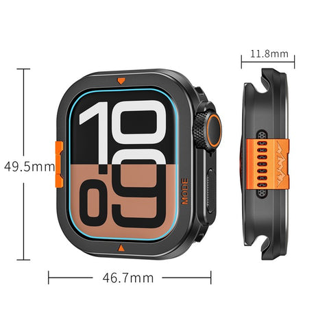 For Apple Watch Series 11 / 10 46mm Protective Case Drop Proof Metal + PC Watch Case Cover