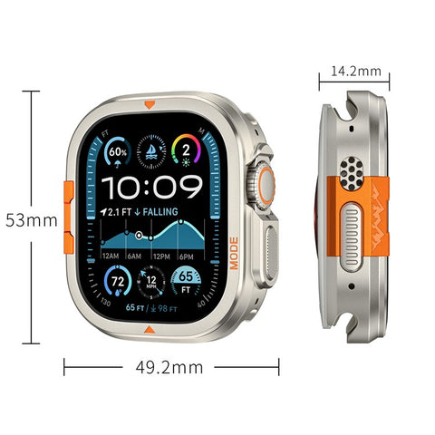 For Apple Watch Ultra 3 / Ultra 2 / Ultra 49mm Protective Case Drop Proof Metal + PC Watch Case Cover