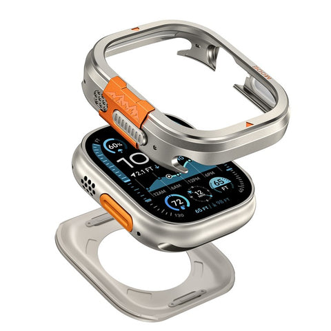 For Apple Watch Ultra 3 / Ultra 2 / Ultra 49mm Protective Case Drop Proof Metal + PC Watch Case Cover