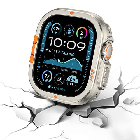 For Apple Watch Ultra 3 / Ultra 2 / Ultra 49mm Protective Case Drop Proof Metal + PC Watch Case Cover