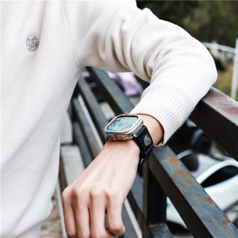 For Apple Watch Ultra 3 / Ultra 2 / Ultra 49mm Protective Case Drop Proof Metal + PC Watch Case Cover