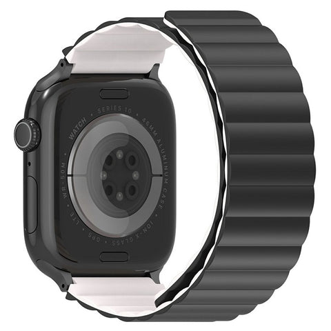 Dux Ducis SD Series Silicone Magnetic Watch Strap For Apple Watch Series 11 10 42mm / 9 8 7 41mm / SE3 SE2 SE 6 5 4 40mm / 3 2 1 38mm