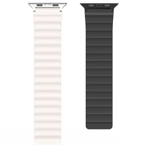 Dux Ducis SD Series Silicone Magnetic Watch Strap For Apple Watch Series 11 10 42mm / 9 8 7 41mm / SE3 SE2 SE 6 5 4 40mm / 3 2 1 38mm