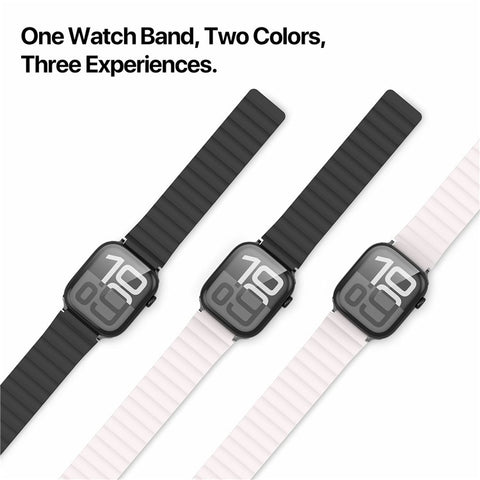 Dux Ducis SD Series Silicone Magnetic Watch Strap For Apple Watch Series 11 10 42mm / 9 8 7 41mm / SE3 SE2 SE 6 5 4 40mm / 3 2 1 38mm