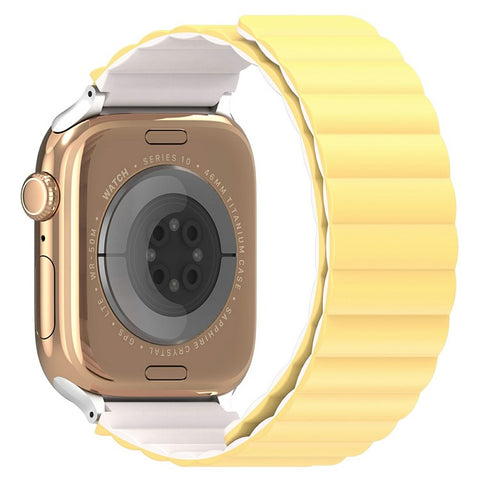 Dux Ducis SD Series Silicone Magnetic Watch Strap For Apple Watch Series 11 10 42mm / 9 8 7 41mm / SE3 SE2 SE 6 5 4 40mm / 3 2 1 38mm