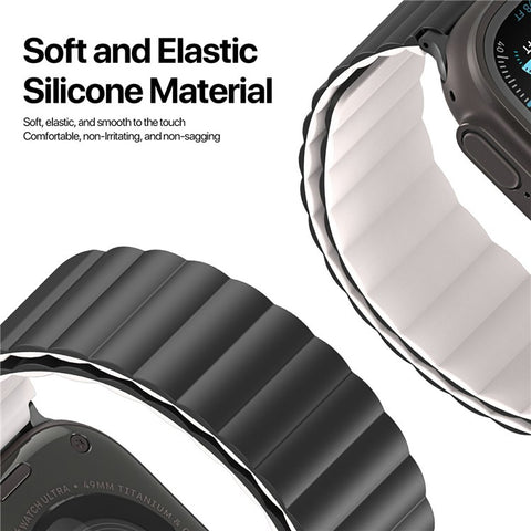 Dux Ducis SD Series Magnetic Watch Strap For Apple Watch Ultra 3 2 1 49mm / Series 11 10 46mm / 9 8 7 45mm / SE3 SE2 SE 6 5 4 44mm / 3 2 1 42mm
