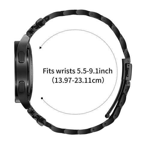 Replacement Strap for Huawei Watch GT 3 Pro 43mm Butterfly Rhinestones Decor Metal Watch Band