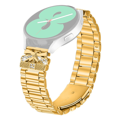 Replacement Strap for Huawei Watch GT 3 Pro 43mm Butterfly Rhinestones Decor Metal Watch Band