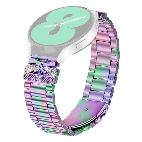 Replacement Strap for Huawei Watch GT 3 Pro 43mm Butterfly Rhinestones Decor Metal Watch Band