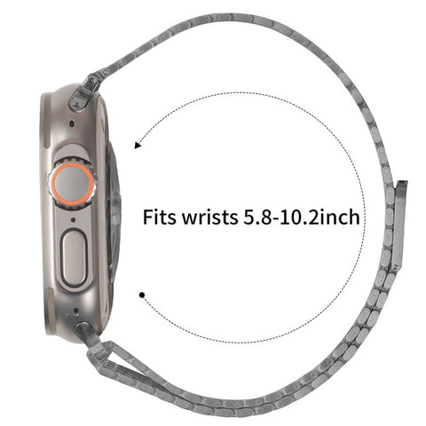 Watch Strap For Apple Watch Series 11 10 42mm / 9 8 7 41mm / SE3 SE2 SE 6 5 4 40mm / 3 2 1 38mm Bands Stainless Steel Magnetic Clasp Watchband