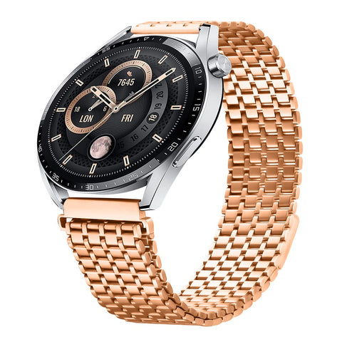 For Huawei Watch GT 3 46mm Bands Adjustable Stainless Steel Magnetic Clasp Watchband Wrist Strap