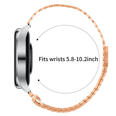 For Huawei Watch GT 3 46mm Bands Adjustable Stainless Steel Magnetic Clasp Watchband Wrist Strap