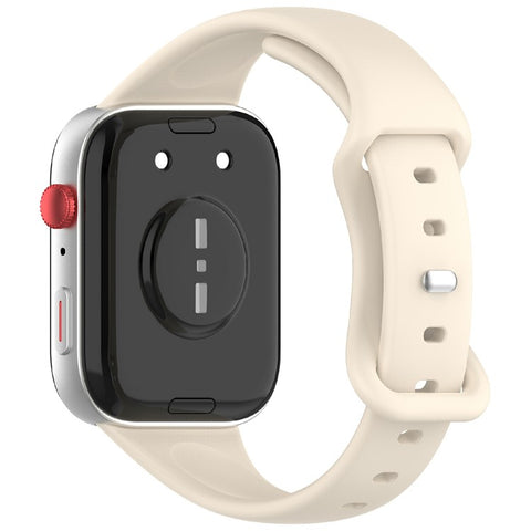 For Huawei Watch Fit 4 Watch Band Figure-8 Buckle Slim Silicone Adjustable Strap