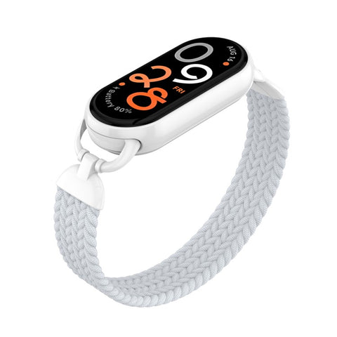 Wrist Strap for Xiaomi Smart Band 10 / 9 / 8 Nylon Woven Watch Band with Metal Connector, Size S