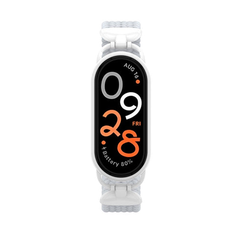 Wrist Strap for Xiaomi Smart Band 10 / 9 / 8 Nylon Woven Watch Band with Metal Connector, Size S