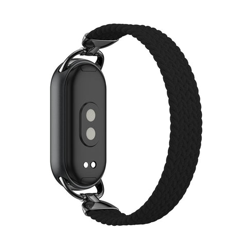 Wrist Strap for Xiaomi Smart Band 10 / 9 / 8 Nylon Woven Watch Band with Metal Connector, Size S