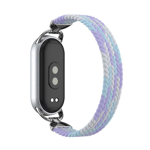 Wrist Strap for Xiaomi Smart Band 10 / 9 / 8 Nylon Woven Watch Band with Metal Connector, Size S
