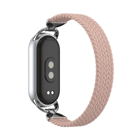 Wrist Strap for Xiaomi Smart Band 10 / 9 / 8 Nylon Woven Watch Band with Metal Connector, Size M