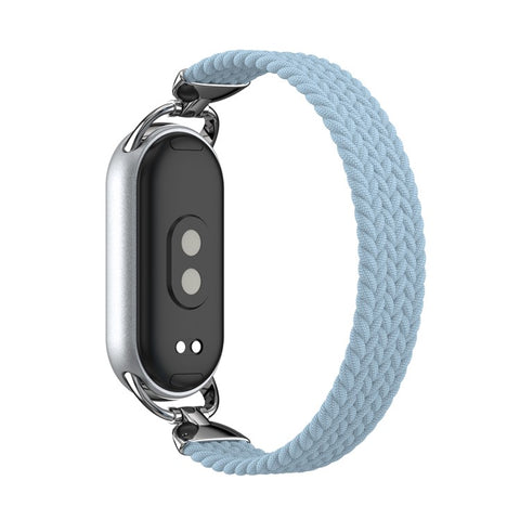 Wrist Strap for Xiaomi Smart Band 10 / 9 / 8 Nylon Woven Watch Band with Metal Connector, Size M