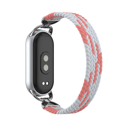 Wrist Strap for Xiaomi Smart Band 10 / 9 / 8 Nylon Woven Watch Band with Metal Connector, Size M