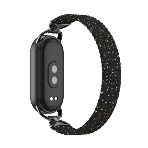 Wrist Strap for Xiaomi Smart Band 10 / 9 / 8 Nylon Woven Watch Band with Metal Connector, Size M