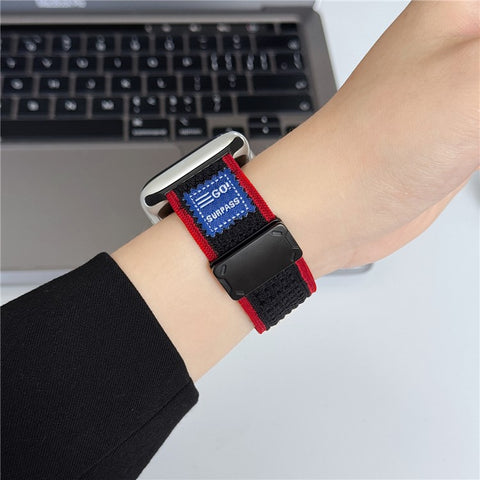 Replacement Strap for Apple Watch Ultra 3 2 1 49mm / Series 11 10 46mm / 9 8 7 45mm / SE3 SE2 SE 6 5 4 44mm / 3 2 1 42mm Magnetic Buckle Knitted Watch Band