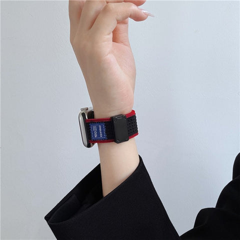 Replacement Strap for Apple Watch Ultra 3 2 1 49mm / Series 11 10 46mm / 9 8 7 45mm / SE3 SE2 SE 6 5 4 44mm / 3 2 1 42mm Magnetic Buckle Knitted Watch Band