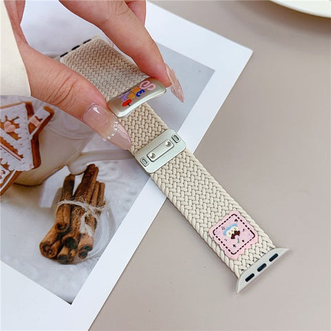 Nylon Strap for Apple Watch Series 11 10 42mm / 9 8 7 41mm / SE3 SE2 SE 6 5 4 40mm / 3 2 1 38mm Magnetic Buckle Braided Watch Band